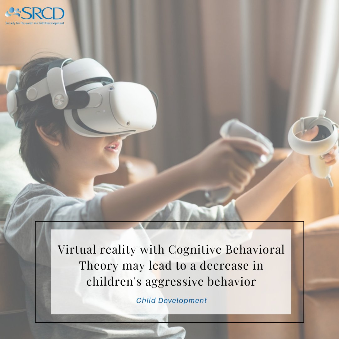 💡 #FunFactFriday: #VirtualReality may have its benefits. Check it out in #ChildDevelopment by Sophie C. Alsem, Anouk van Dijk, Esmée E. Verhulp, <a href="/TjDekkers/">Tycho Dekkers</a>, and Bram O. De Castro: doi.org/10.1111/cdev.1…