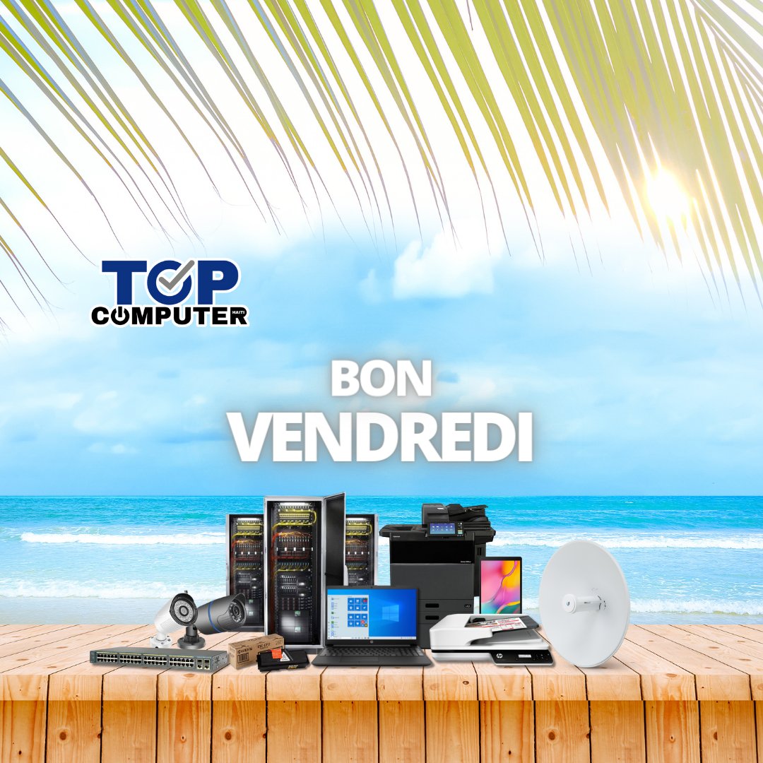 topcomputerht's tweet photo. Passez un superbe vendredi, et que votre week-end soit plein de moments inspirants et relaxants. Profitez de chaque instant pour recharger vos batteries et revenir lundi avec une nouvelle dose d'énergie créative ! 🌞🌟
.
.
.
#topcomputerht #haiti #makingITWork #happyfriday https://t.co/2HHgY5NKSf