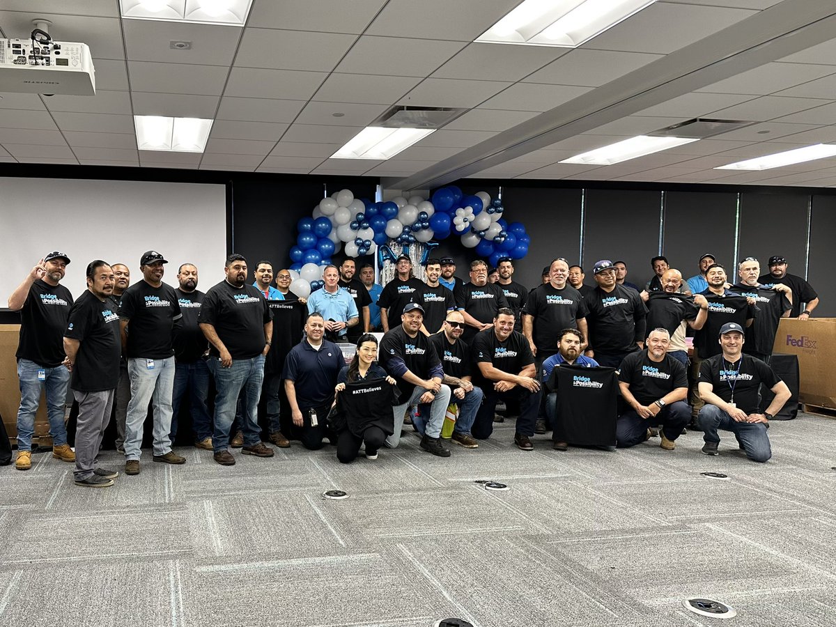 I love where I work! Packed Backpacks for Students via Connected Learning a few weeks ago with my peers. #bridgetopossibility #lifeatatt #attbelieves