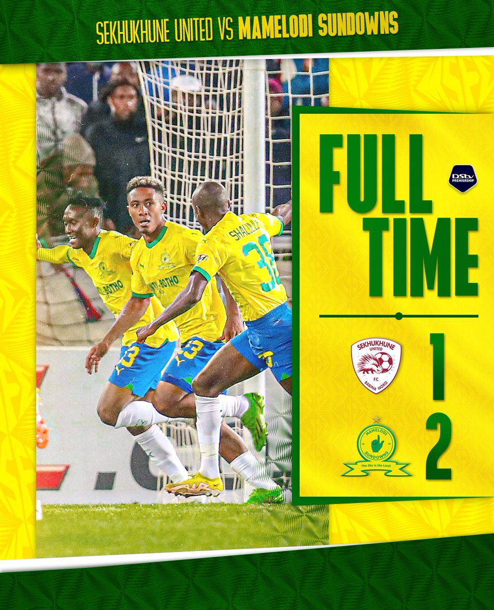 Masandawana's tweet photo. Kicking off the season with an opening day win! 👆✅

Sekhukhune United (61' Webber) 
1️⃣➖2️⃣ Mamelodi Sundowns (11' Shalulile, 57' Ribeiro)

#Sundowns #DownsLive #DStvPrem https://t.co/h2NOIezpsS