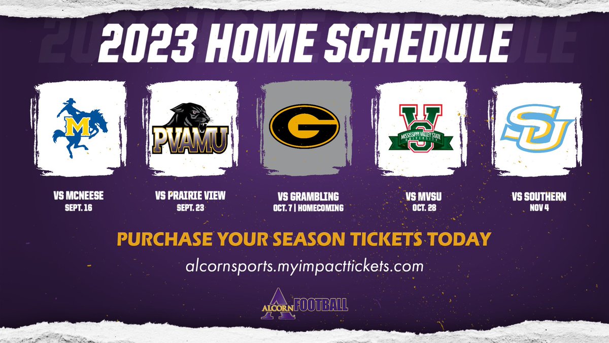 BRAVESSPORTS's tweet image. 2023 Football Season Tickets On Sale Now! Get your tickets and parking today!!! 

#FearTheBrave #BravesNation 

alcornsports.myimpacttickets.com
