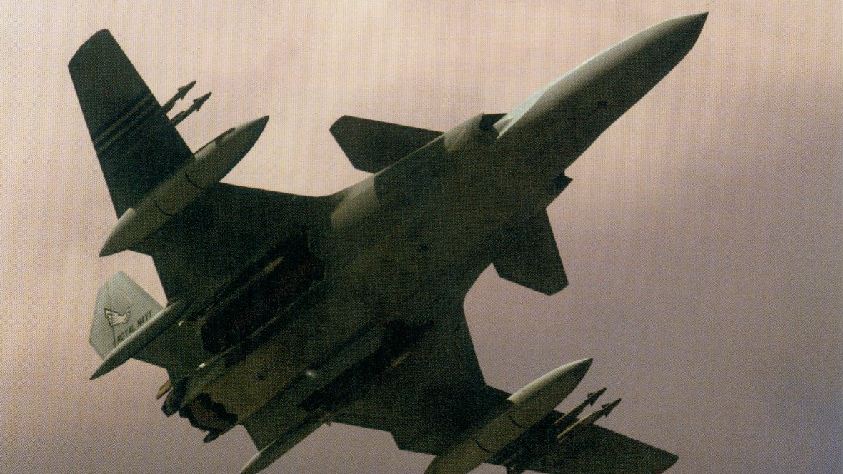PAVE_vice's tweet photo. many of the renderings in Ace Combat collector material seem to emulate photographs of real-life development programs. it gives even the over-the-top super weapons a strong air of authenticity https://t.co/Z39p60gqOF
