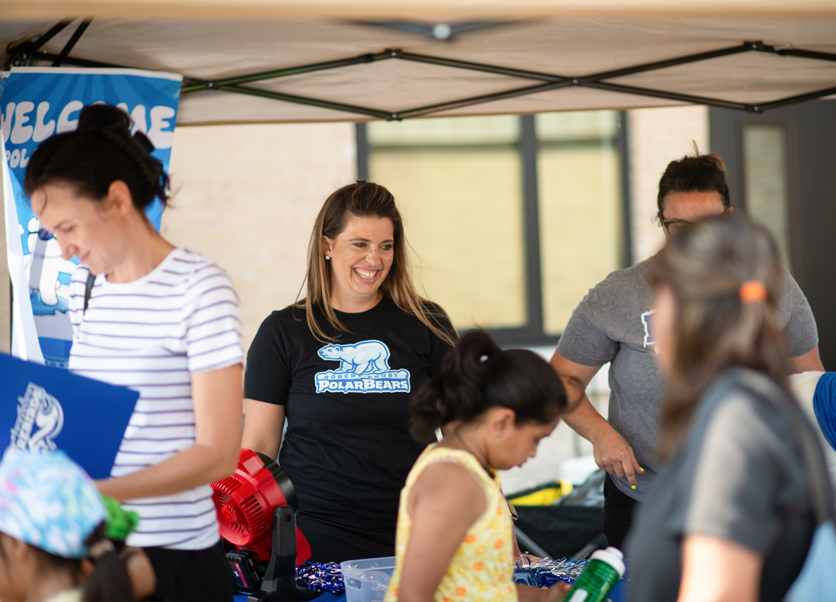 Our first back to school event is in the books! It was wonderful to join our community partners in greeting so many families at John Jay Elementary, along with equipping them with fresh school supplies, backpacks, prizes, and food before the new year. #D59Learns