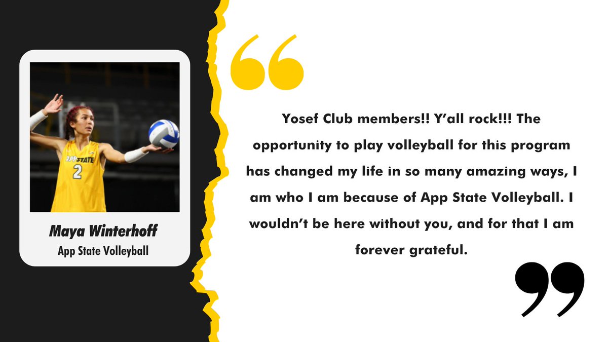 In honor of hitting our 4,000 member goal, here is a special message from Maya Winterhoff from App State Volleyball!