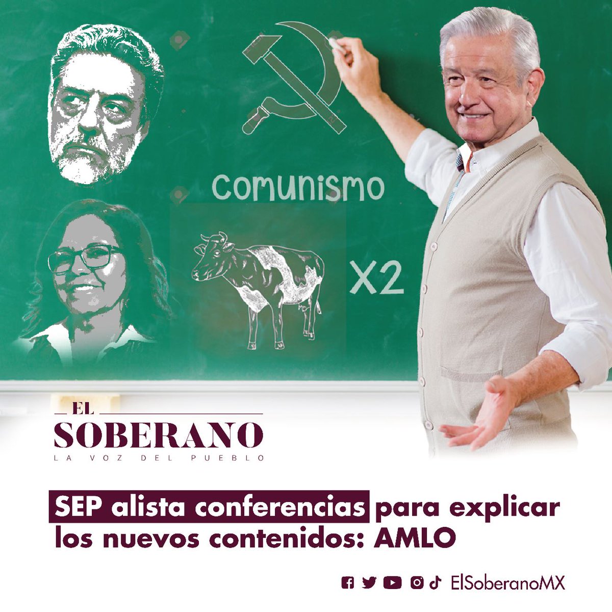 El Presidente <a href="/lopezobrador_/">Andrés Manuel</a> manifestó su respaldo a la #NuevaEscuelaMexicana, luego de la campaña de mentiras por parte del conservadurismo, asimismo, anunció que a partir del próximo martes habrá conferencias vespertinas para analizar el contenido de los libros.