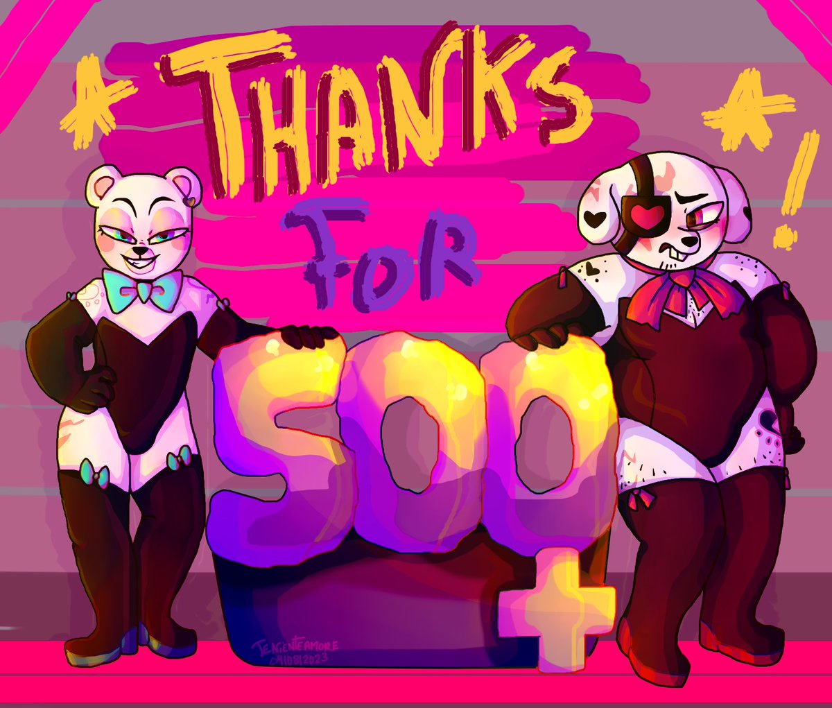 tenienteamore's tweet photo. 💗🫶Thanks for the +500 followers!! 💖🥳👉As a thank you I leave you a Gregorio and a Moffy 😘 https://t.co/4qSvt5nD7k
