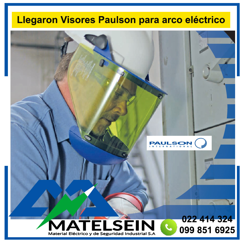 Matelsein's tweet photo. Visores para arco eléctrico desde 8 cal hasta 12 calorías, en marca Paulson fabrica de Alemania https://t.co/MH7fmIvS92