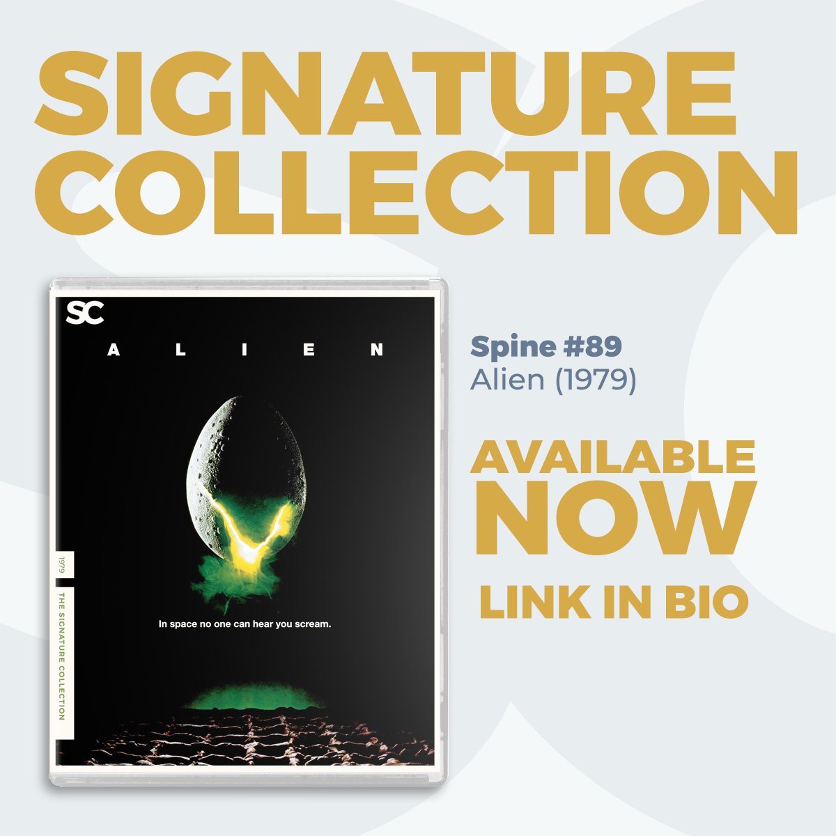 ADbyBS's tweet photo. #TheSignatureCollection
SPINE #89
Alien (1979)
Available at https://t.co/aX9vPYskDA https://t.co/ZjNxD9BIKX