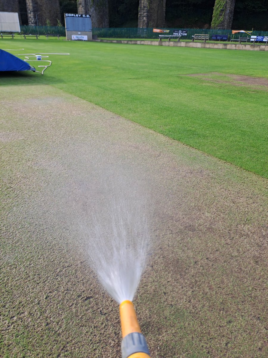 3balders69's tweet photo. Prep Day 1 part2 @CopleyCC #parishcupfinal2023
Who'd have thought I'd be watering in on Friday night Aug 4th !!! #toodry https://t.co/vCT6hYrRkI