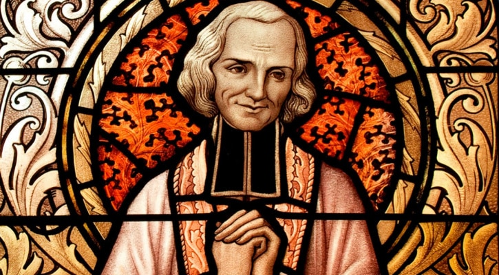 spcsjax's tweet photo. To our pastor, Fr. Christopher Liguori, our parochial vicar, Fr. Joseph Kuhlman, and all parish priests serving the Catholic Church, happy Feast Day of St. John Vianney. Through his intercession, may you be blessed as you continue in your priestly vocation. https://t.co/aOLCbWkPoR
