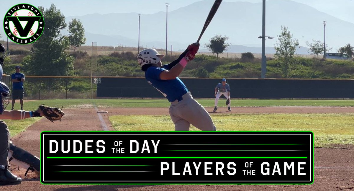 Five Tool Baseball (@fivetool) on Twitter photo Dudes of the Day/Players of the Game: Wednesday, August 2, and Thursday, August 3, 2023
🌴<a href="/FiveToolCA/">Five Tool California</a>
🤠<a href="/FiveToolTexas/">✭Five Tool Texas✭</a>
👉 fivetool.org/news/dudes-of-… Dudes of the Day/Players of the Game: Wednesday, August 2, and Thursday, August 3, 2023
🌴<a href="/FiveToolCA/">Five Tool California</a>
🤠<a href="/FiveToolTexas/">✭Five Tool Texas✭</a>
👉 fivetool.org/news/dudes-of-…