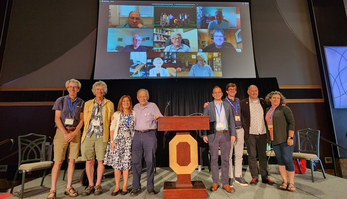 Happy Friday. 
Count the Society for Mathematical Biology presidents in this historic photo 😍😍😍