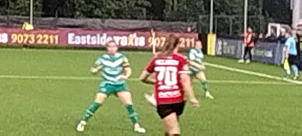ambutran's tweet image. Our week started at the women's cup final between Crusaders and Cliftonville . 
#countyantrimfa
#blanchflowerstadium