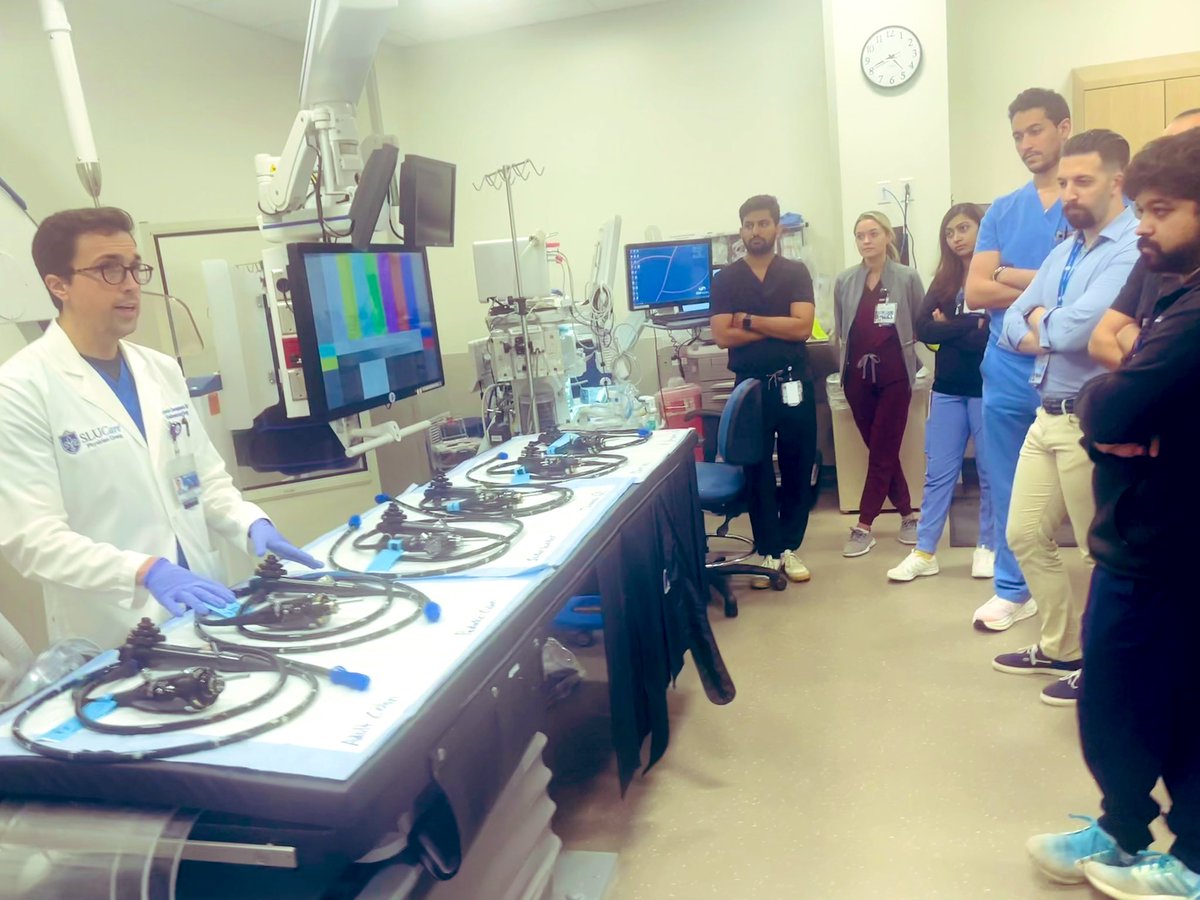 Round 2️⃣of our Endoscopy skills sessions with Dr. Cheesman @drcheesman ! 🔭scopes operation & handling #GITwitter