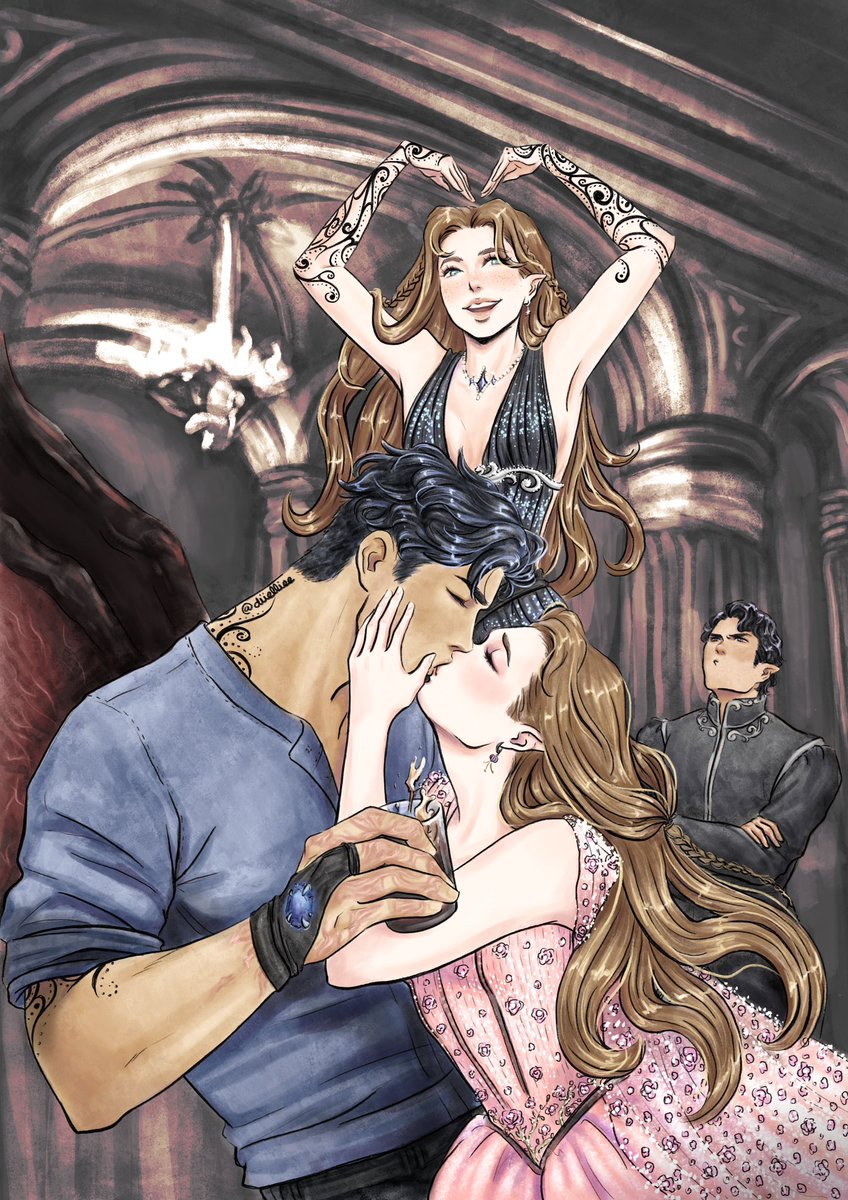 diielliee's tweet photo. “And I think Elain—Elain would like it, too. Though she’d probably cling to Azriel, just to have some peace and quiet.” I smiled at the thought—at how handsome they would be together.” #feyre 
#elriel #elainandazriel https://t.co/JcfghcuVGi