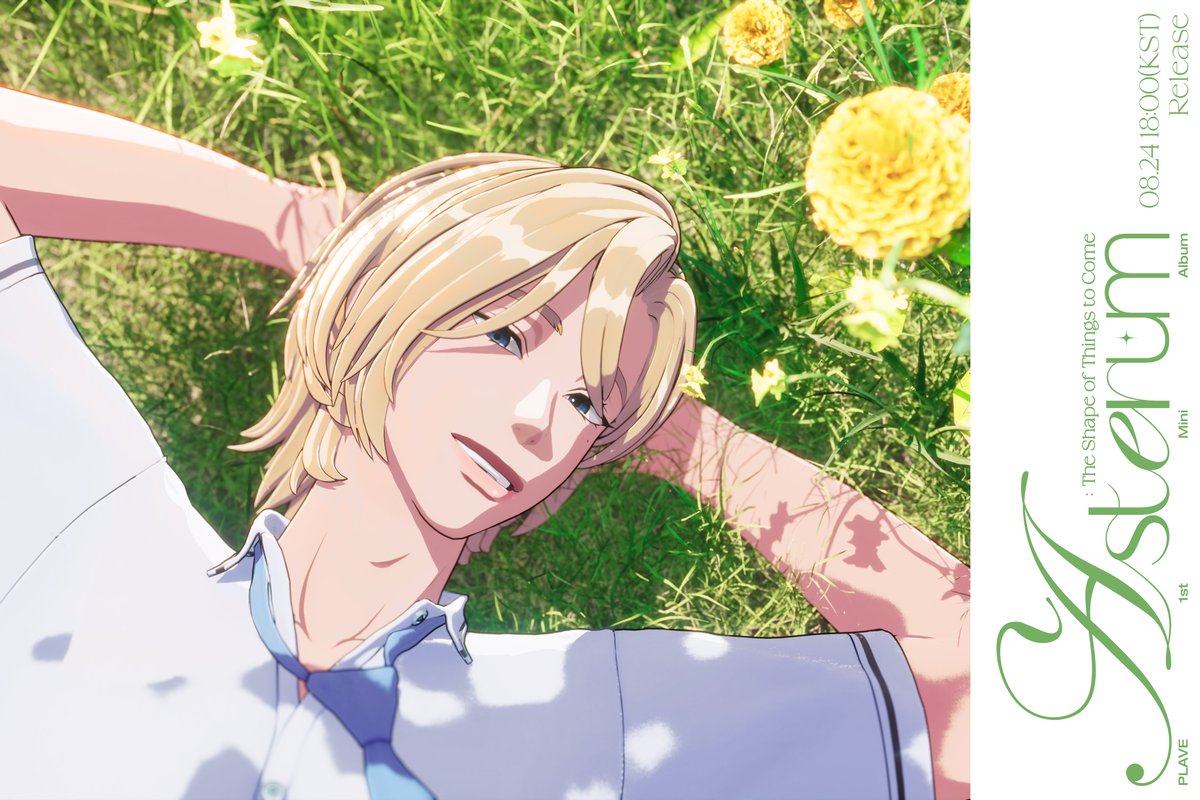 PLAVE
1st Mini Album
'ASTERUM : The Shape of Things to Come'

Concept Photo - NOAH

2023.08.24 THU 6PM (KST)

#PLAVE #플레이브
#노아 #Noah
#PLAVE_1st_Mini_Album
#ASTERUM_The_Shape_of_Things_to_Come