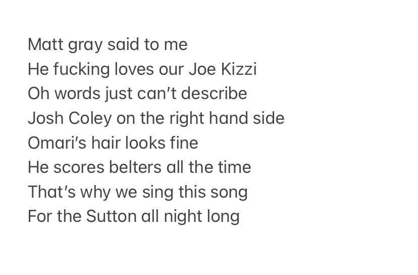 Another season another Matt Gray said to me song