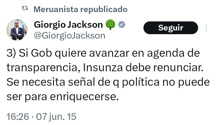 fachininja's tweet photo. El Diputado Giorgio Jackson exigía cambios de gabinete y decía que la política no es para robar.

Qué diría el MINISTRO Jackson de esto? https://t.co/dp49XTDaqe