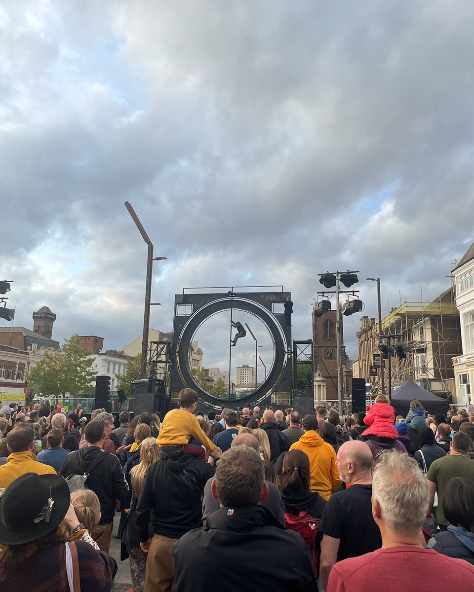 stocktoncouncil's tweet photo. 😱 What an incredible way to kick off SIRF23 - an unforgettable performance from Cie Bivouac!

‼️ If you missed it or want to watch again, you can catch it again tomorrow night at 9:30pm.

✨ We'll see you again tomorrow from 1pm as SIRF23 continues! https://t.co/Iupr9LEibe