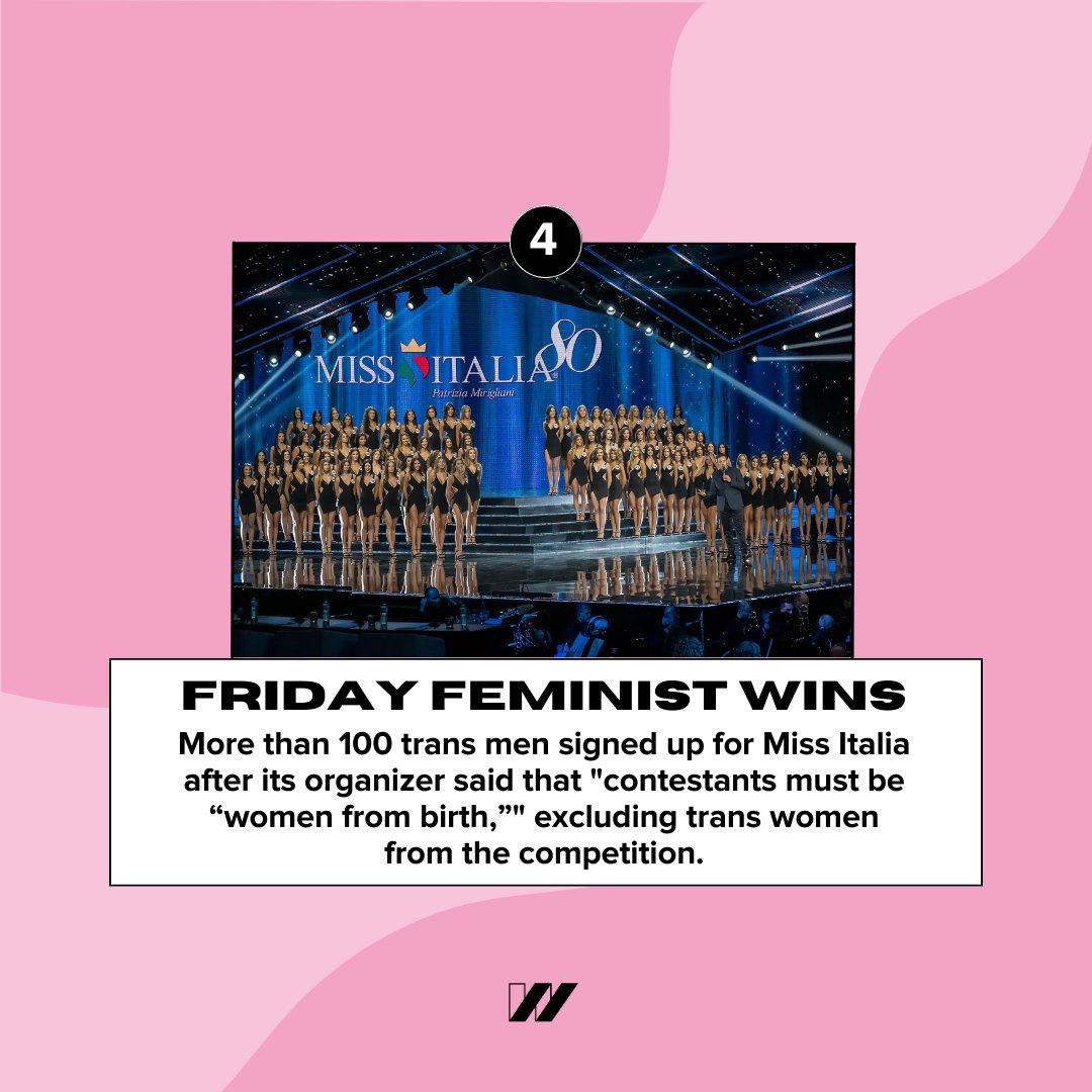 Before the weekend begins, it’s time to celebrate this week’s #FridayFeministWins! 

For more feminist wins and news, check out our bi-weekly newsletter ‘The Feminist To-Do List.’ 🔗 usow.org/newsletter