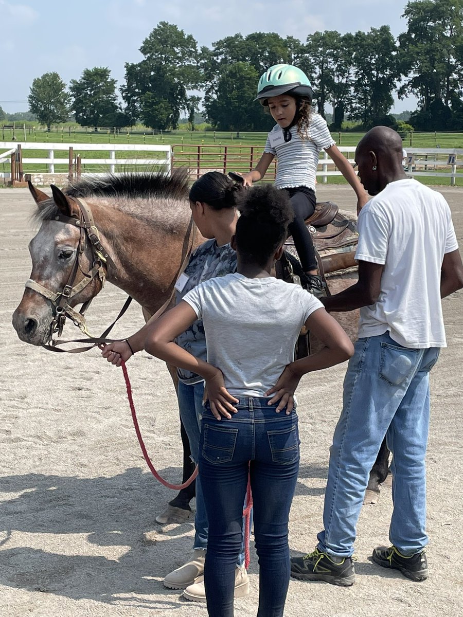 Eileen_Eller's tweet photo. @RCSDNYS students demonstrated their riding skills for their parents today after 4 weeks on the farm @ahorsesfriend1 #RCSDSummer https://t.co/gzFgRa8ZMB
