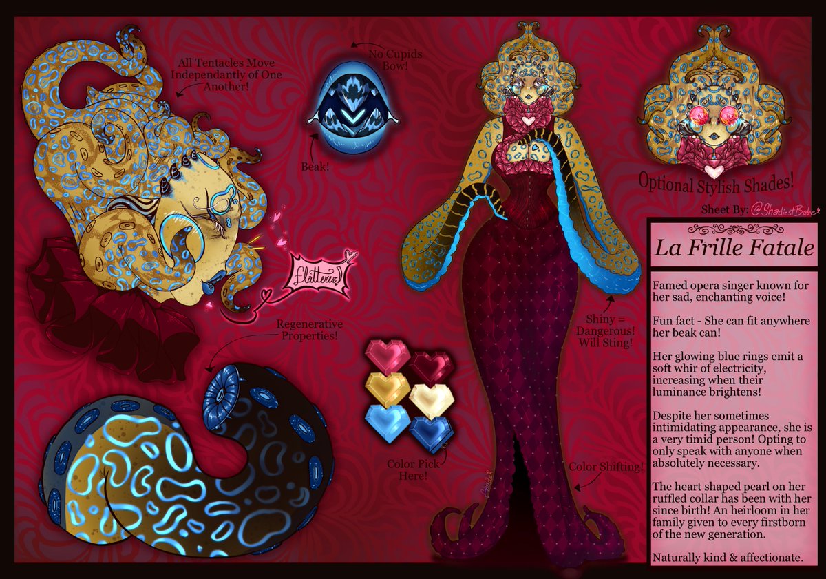 ShadiestBabe's tweet photo. [COMM]

Finally finished up this gorgeous lady for my buddy @dogstarlite! She’s based off a blue ring octopus!! 🥰🥰🥰 https://t.co/aCtMCcQ8eq
