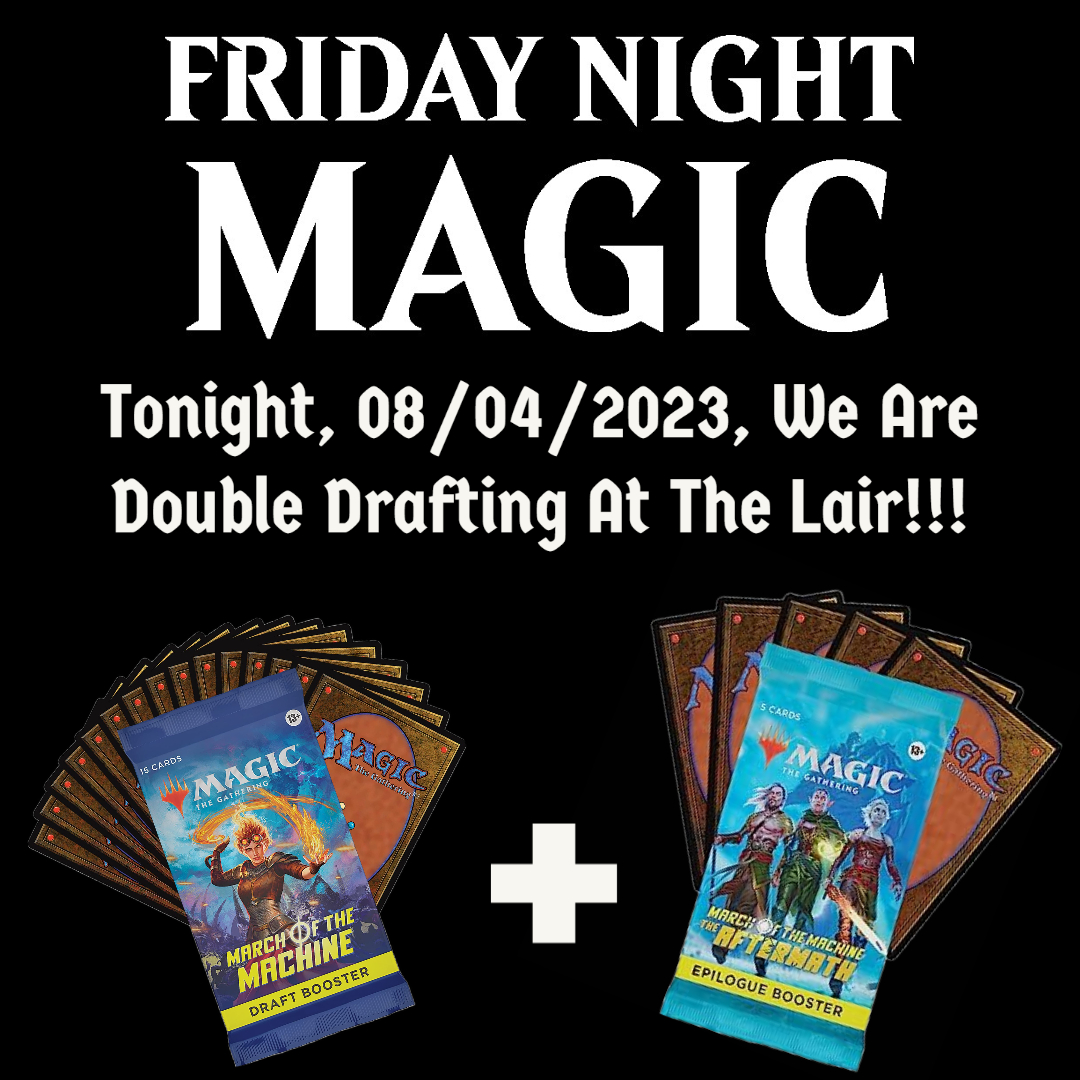 Tonight at the Lair, 7PM, $25!