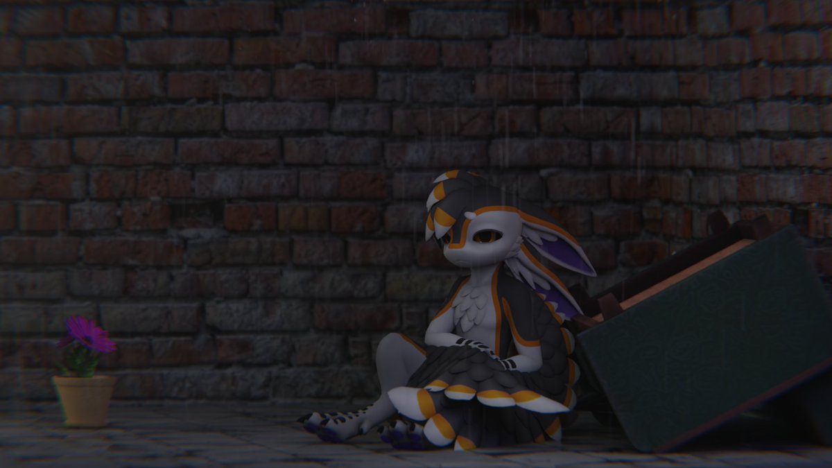 did a depressed bird render for a friend