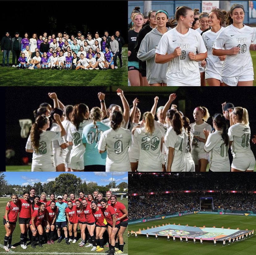 NGUWSoccer's tweet photo. FIFA Women’s World Cup 2023!! 
•
It was a once in a lifetime experience being able to travel to Sydney and Brisbane Australia, see two World Cup matches, go to the Irwin’s zoo, snorkel at Manley beach, surf at Bondi beach, go on a ghost tour, and practice and play in two games! https://t.co/pOu309hsPw
