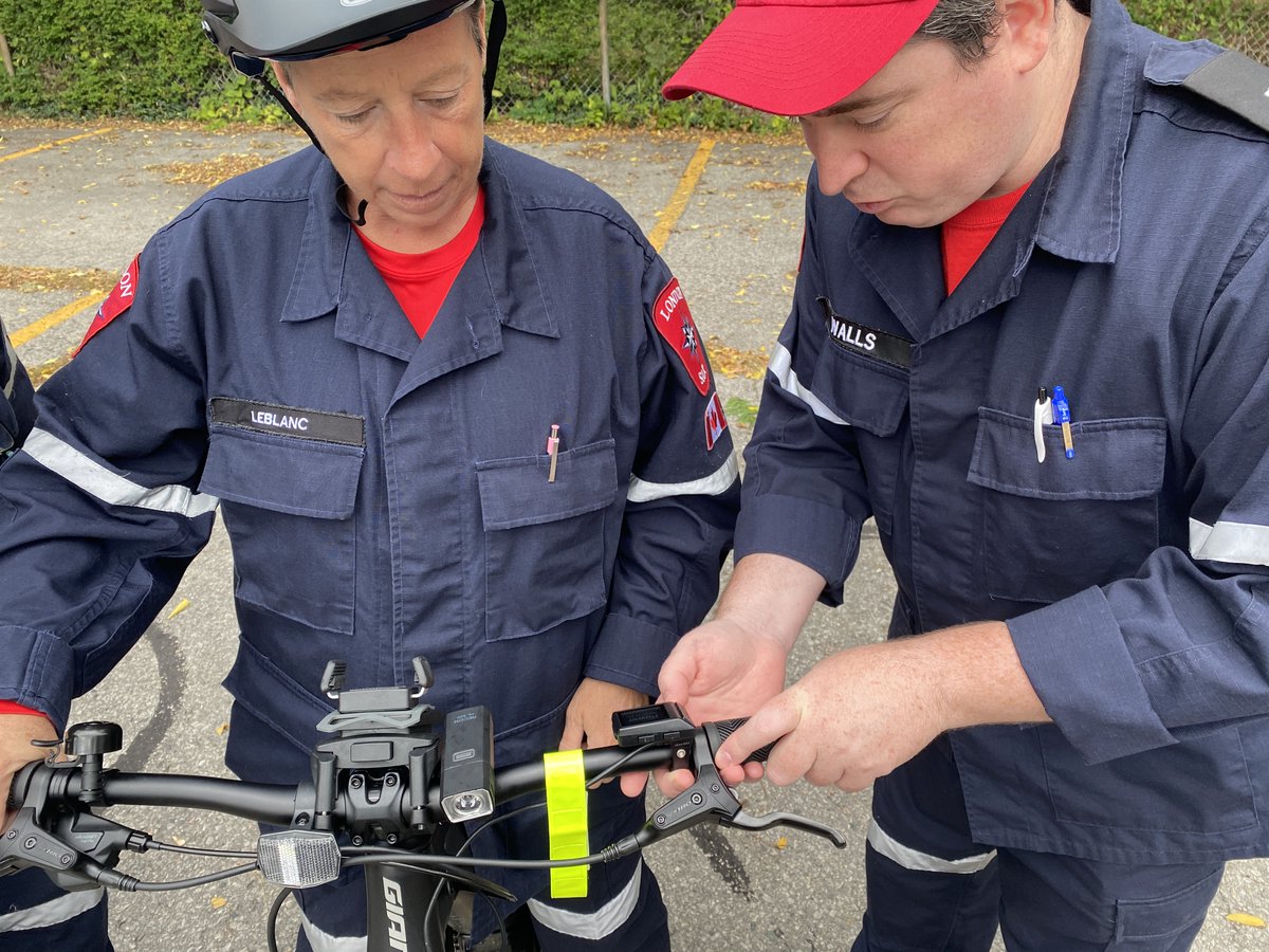 LondonSAR's tweet photo. Quicker Hasty Searches.  Effortless kilometers.  The LSAR Electric Assist Bikes are a welcome addition to the team.  Having been used operationally, we're covering more area in less time which is great when someone needs located.
#YourSearchandRescueTeam #bikelife #cyclingforgood https://t.co/uFTVSX8tqK