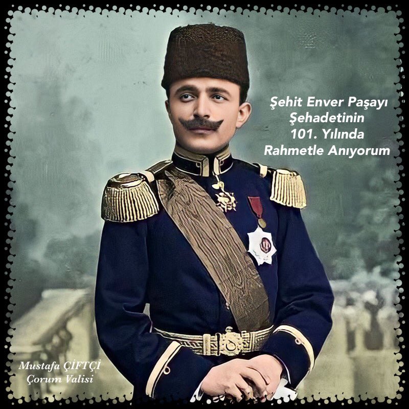 Allah rahmetiyle muamele buyursun.
Enver Paşayla ilgili Nevzat Kösoğlu’nun “Şehit Enver Paşa” kitabını okumanızı tavsiye ediyorum.