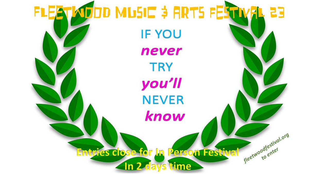 Not long left to get your entries in, enter using the following link: eventbrite.co.uk/e/fleetwood-mu…