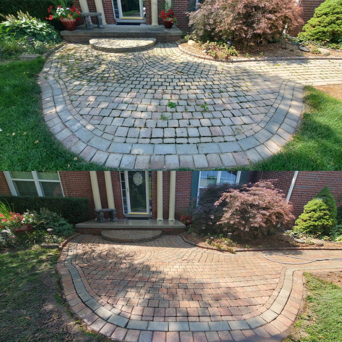 EandSPowerWash's tweet photo. Patios & Walk Ways Surface Cleaning/Washing in Northville. #BeforeandAfter #PowerWash #PowerWashing #PressureWash #PressureWashing #PatioWashing #PatioSurfaceWashing #PatioCleaning #PatioSurfaceCleaning #SurfaceCleaning #SurfaceWashing #ExteriorWash #ExteriorWashing https://t.co/uSdFX0dSgd