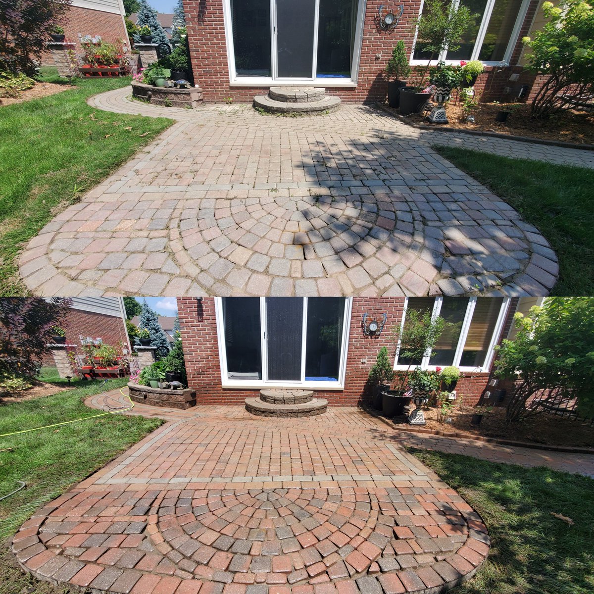 EandSPowerWash's tweet photo. Patios & Walk Ways Surface Cleaning/Washing in Northville. #BeforeandAfter #PowerWash #PowerWashing #PressureWash #PressureWashing #PatioWashing #PatioSurfaceWashing #PatioCleaning #PatioSurfaceCleaning #SurfaceCleaning #SurfaceWashing #ExteriorWash #ExteriorWashing https://t.co/uSdFX0dSgd