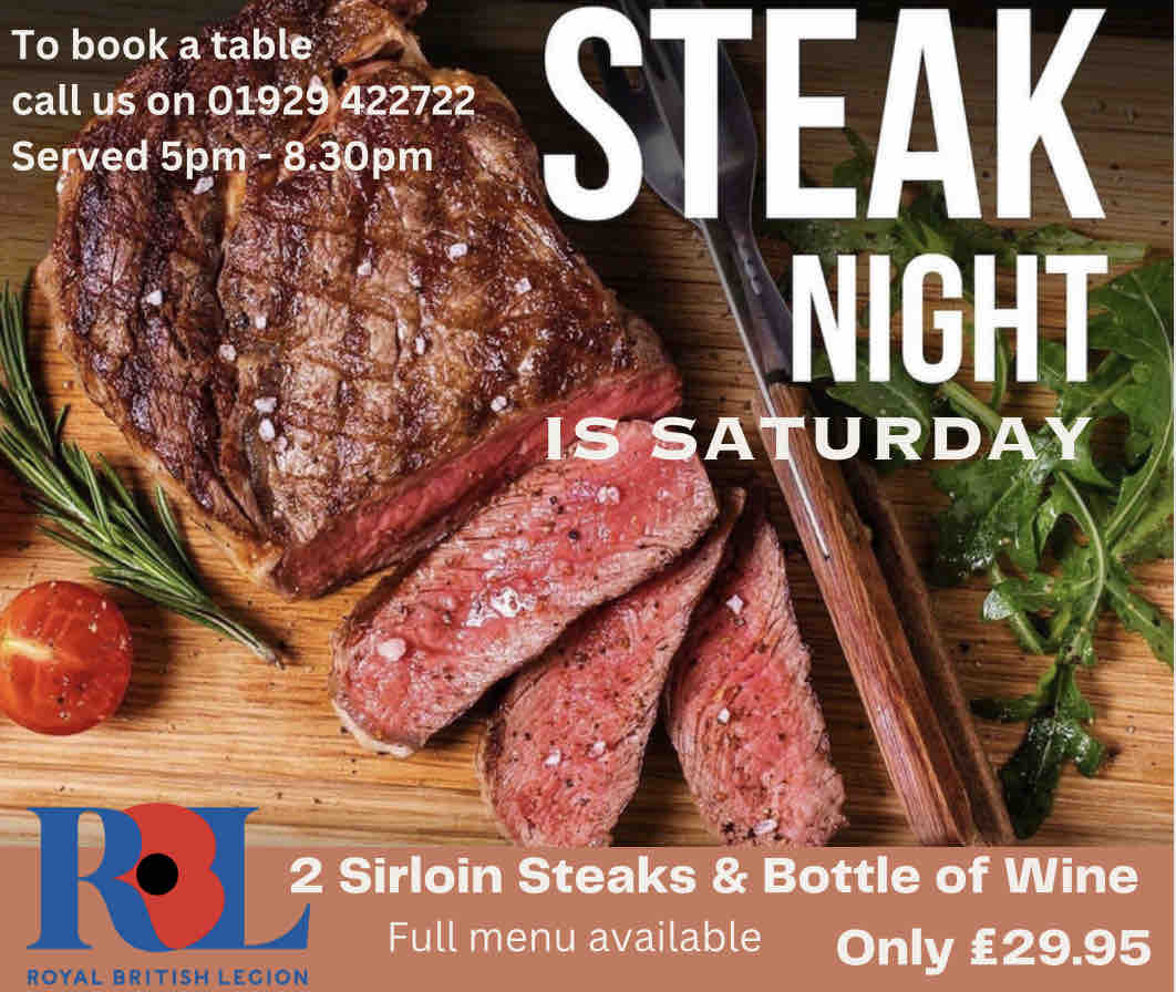 swanagelegion's tweet image. SATURDAY STEAK NIGHT serving from 5pm till 8.30pm. You can get 2 Sirloin Steaks &amp;amp; a bottle of wine for £29.95 #swanagerbl #bookyourtable #steaknight We are also serving our full menu call now on 01929 422722