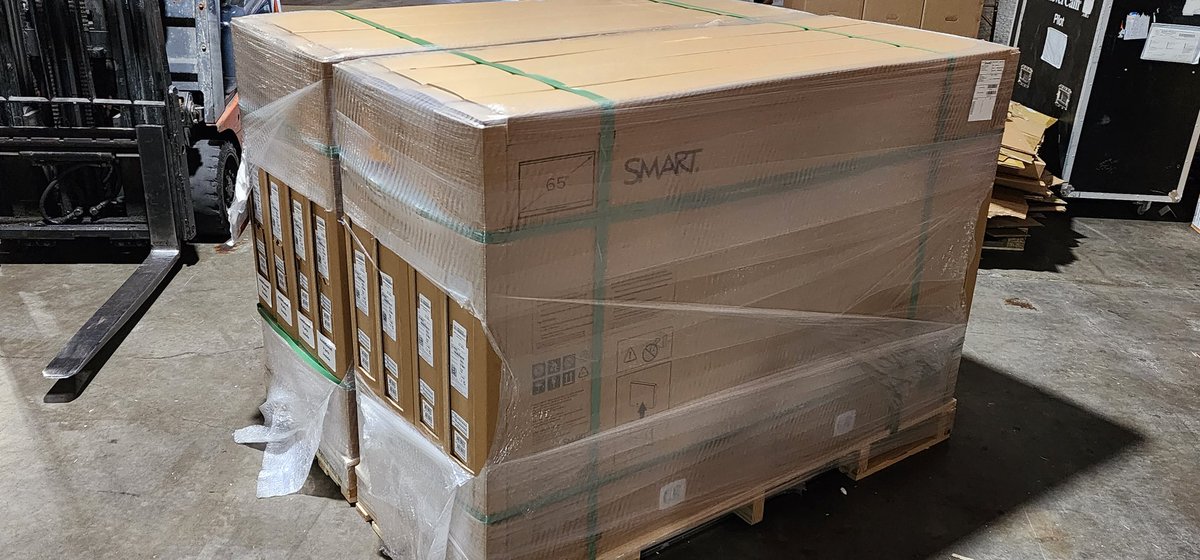 GAllen_Prime's tweet image. The @PrimeSystemsUS team is getting ready to deploy 8, 65&quot; @SMART_Tech #interactivedisplays for a private school in Houston!
#whitegloveservice