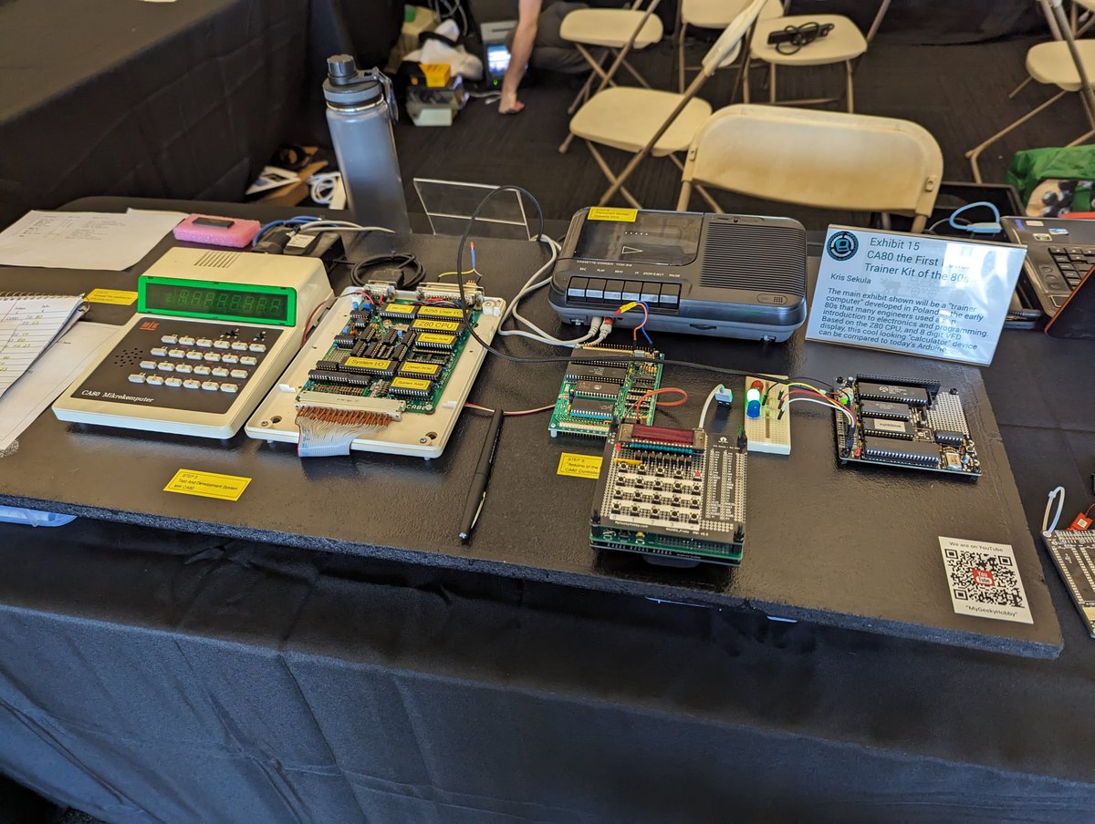 I was only able to swing by Vintage Computer Festival West for a hot second but great to see some friends in person and Adrienne Hunter was back with her knitting machines!
