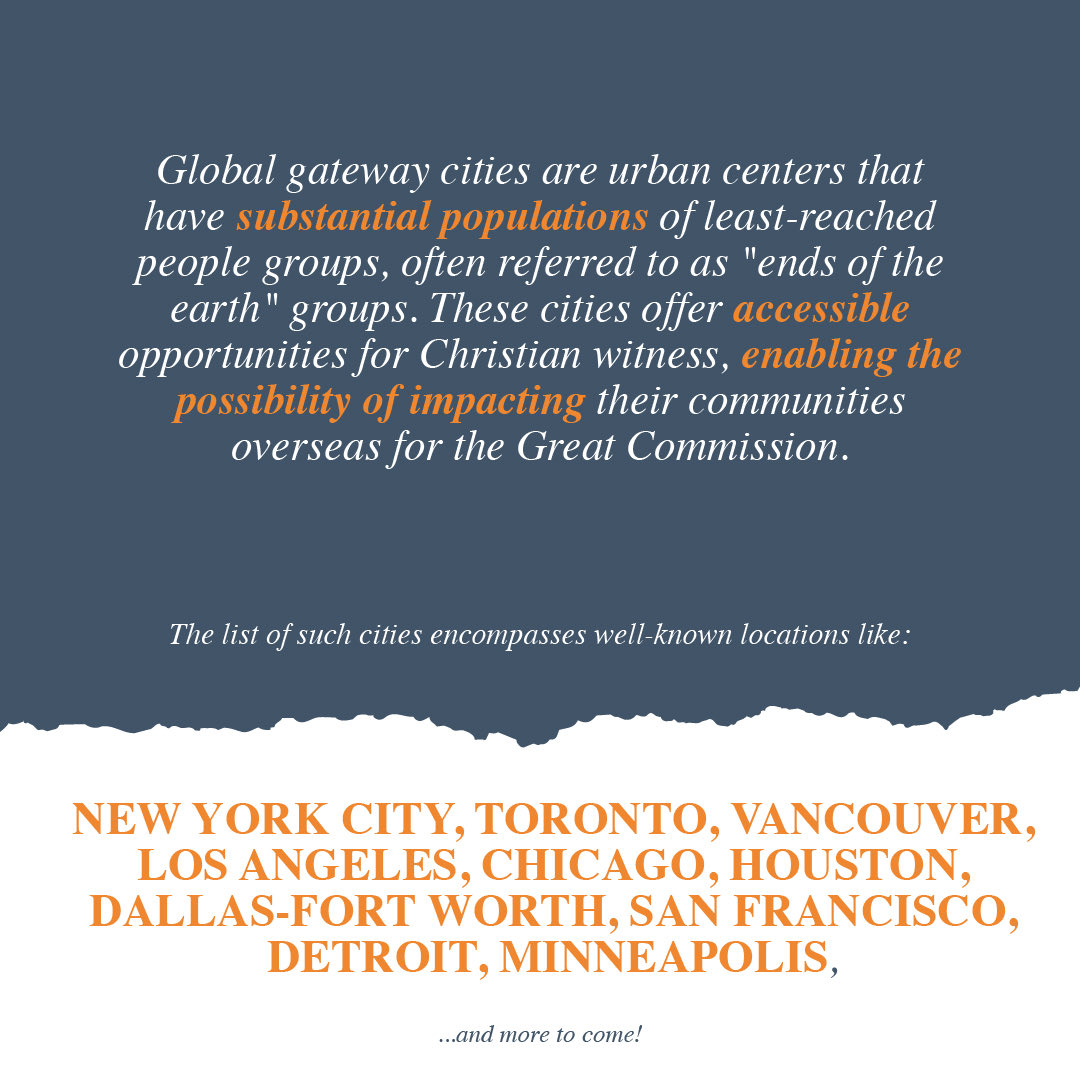 Learn how you can partner to help reach least reached people’s at globalgates.info