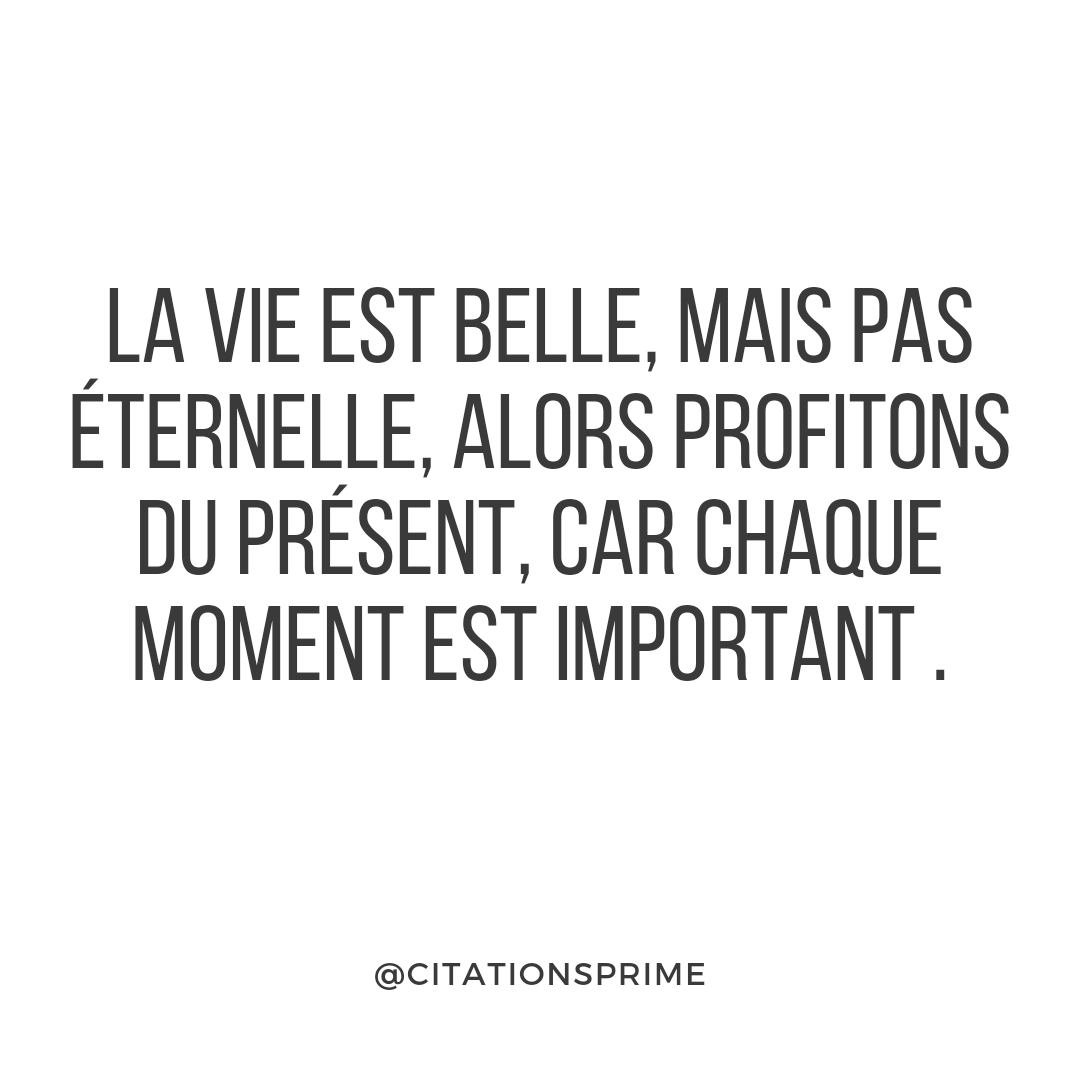 citationsprime's tweet photo. Profitons du présent https://t.co/VUPd4uBh2Z