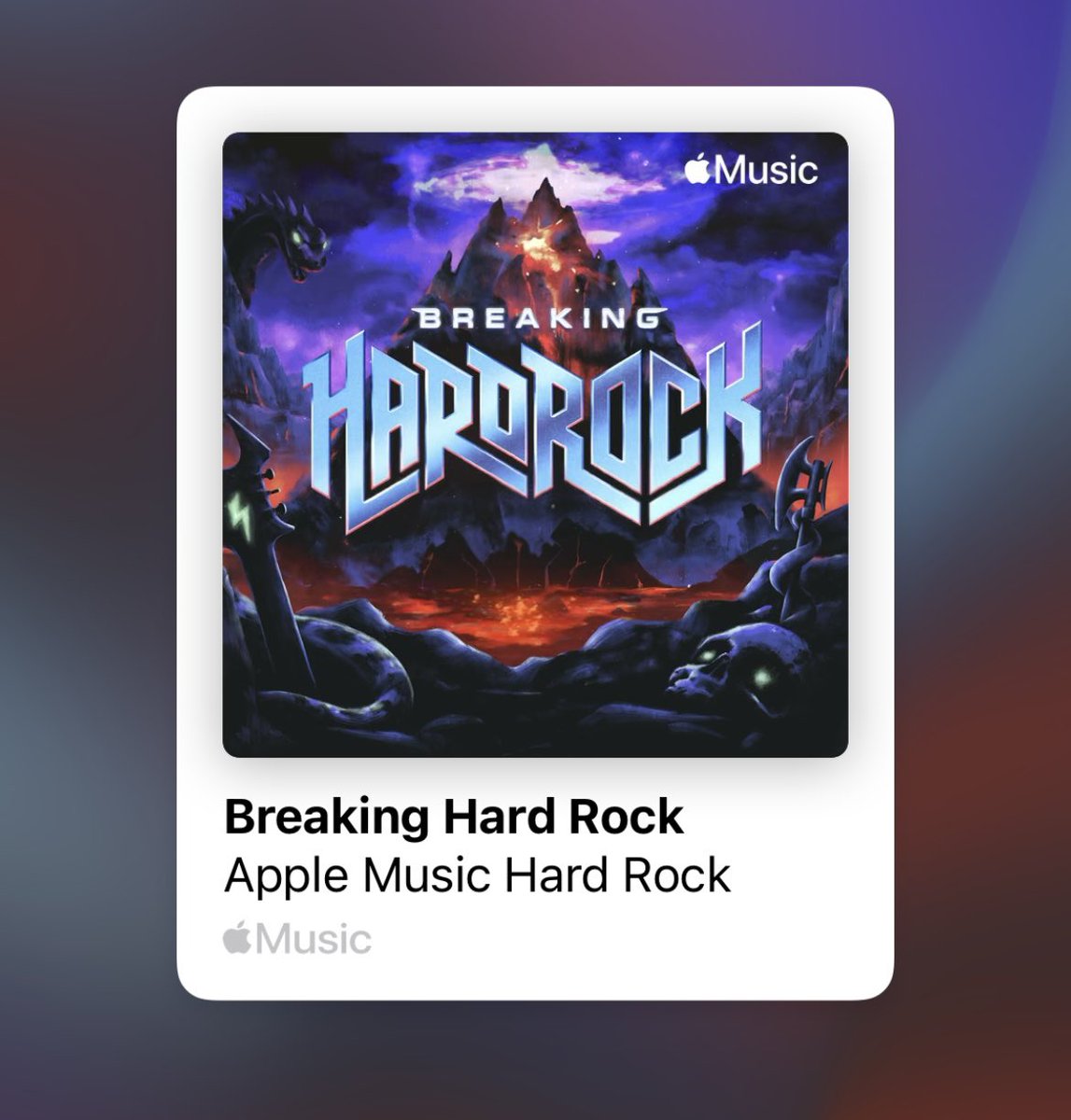 Our new single “Above The Stone” was just featured by Apple Music on the playlist “Breaking Hard Rock”! Featuring artists such as Mammoth EVH, Greta Van Fleet, Motley Crue, and Royal Blood! If you have Apple Music check it out!!! music.apple.com/us/playlist/br…