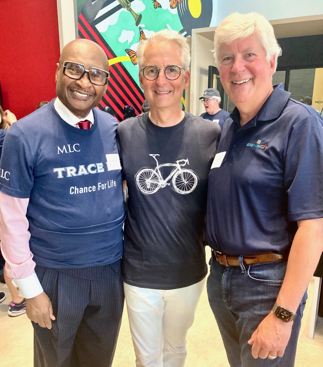 TraceMIRide's tweet photo. Celebrating Tim's ride at the Finish Line Reception. Thank you to the many special guests, including @SpeakerJoeTate, Tom Adams, President of @CFLOrganization, and former governor @onetoughnerd! #tracemi #ridewithtim #nonprofit #fundraiser https://t.co/aRVHZ187dL