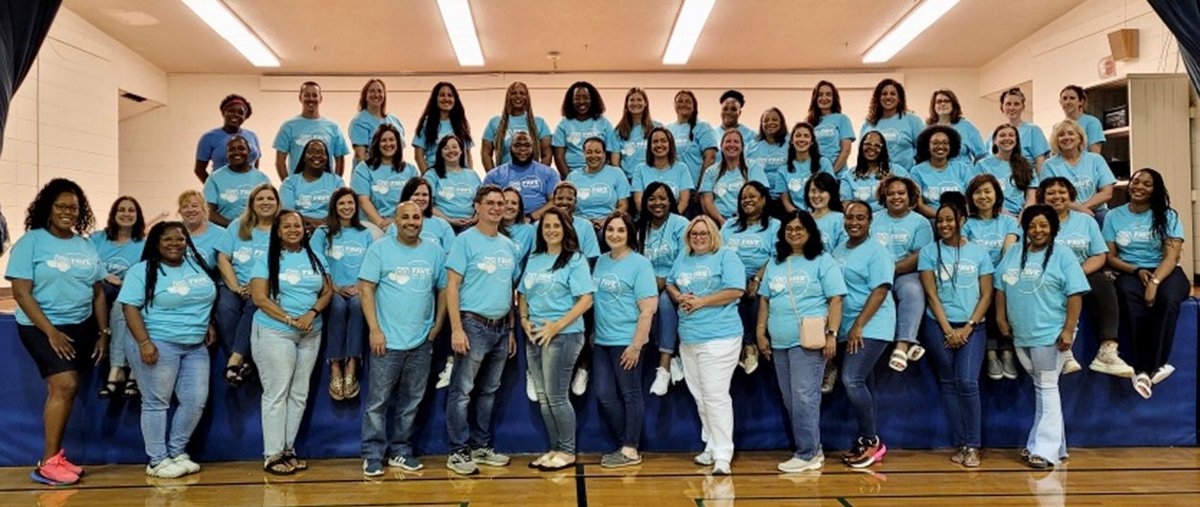 TBarton42's tweet photo. The @FCS_FAVE staff is the best!  So excited to start year 3 with this amazing group of educators!  @alexbatesedu @gyimah_whitaker @FultonCoSchools https://t.co/8aoFd27Gqk