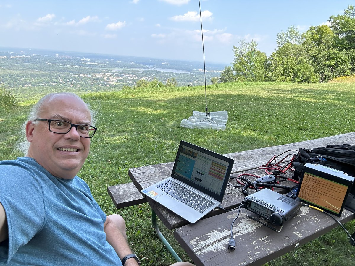 KB9VBRantenna's tweet photo. Back up on Rib Mountain #POTA K-1473 https://t.co/gup6EVwpsB