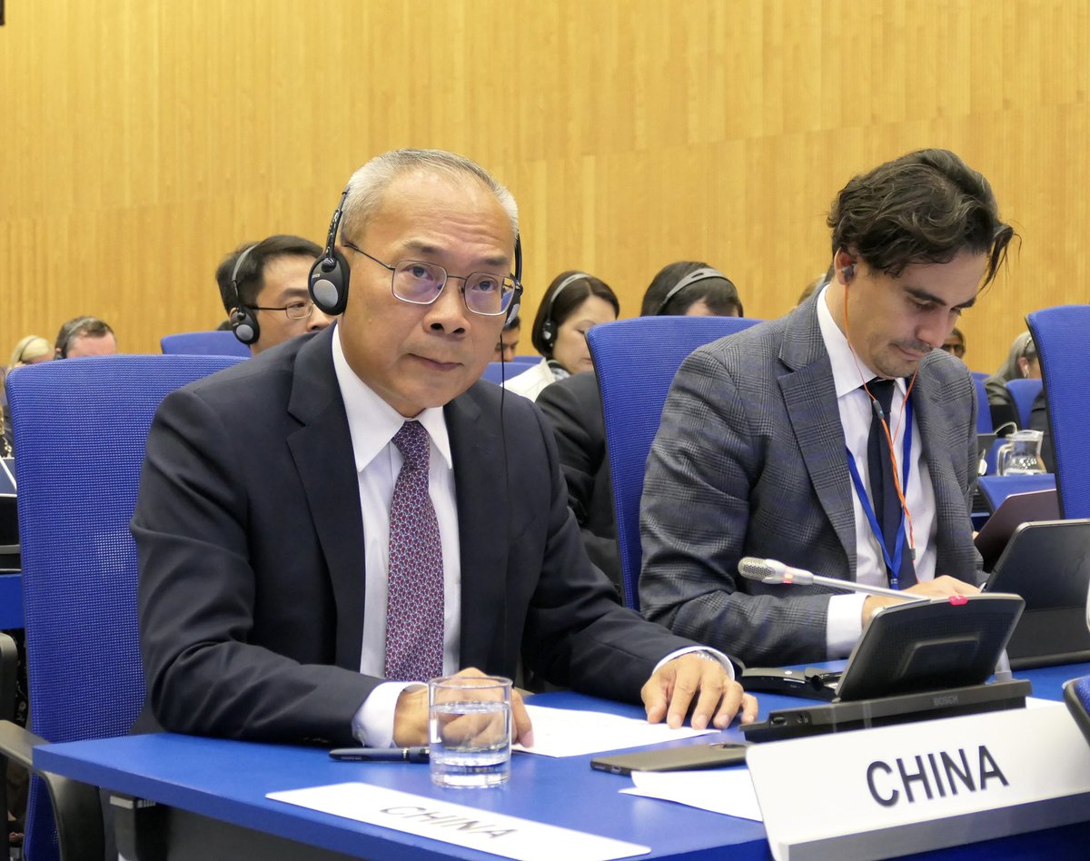 1/6 At the #NPTPrepCom session, I further elaborated China’s nuclear strategy & policy, and reiterated China’s commitment & support to the cause of int’l nuclear disarmament. 
See my full remarks: vienna.china-mission.gov.cn/eng/hyyfy/2023…