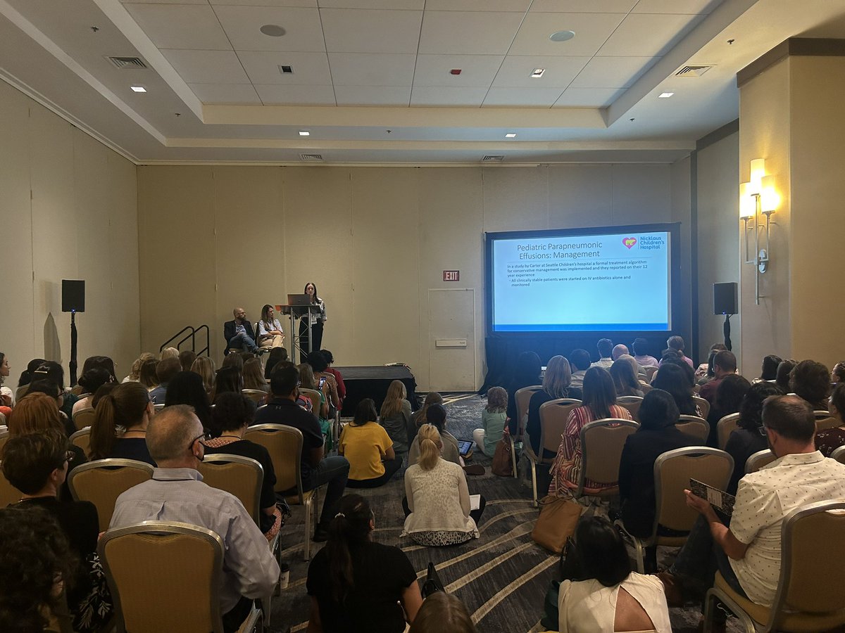 Magi (Gabra) Dickinson (@magigabramd) on Twitter photo Itโs a packed room!!
So grateful to have the attendings and a pediatric surgeon to answer all our Management for Parapneumonic Effusion questions!
#PHM23 <a href="/PHMConf/">PHM Conference</a> @NicklausPHM Itโs a packed room!!
So grateful to have the attendings and a pediatric surgeon to answer all our Management for Parapneumonic Effusion questions!
#PHM23 <a href="/PHMConf/">PHM Conference</a> @NicklausPHM