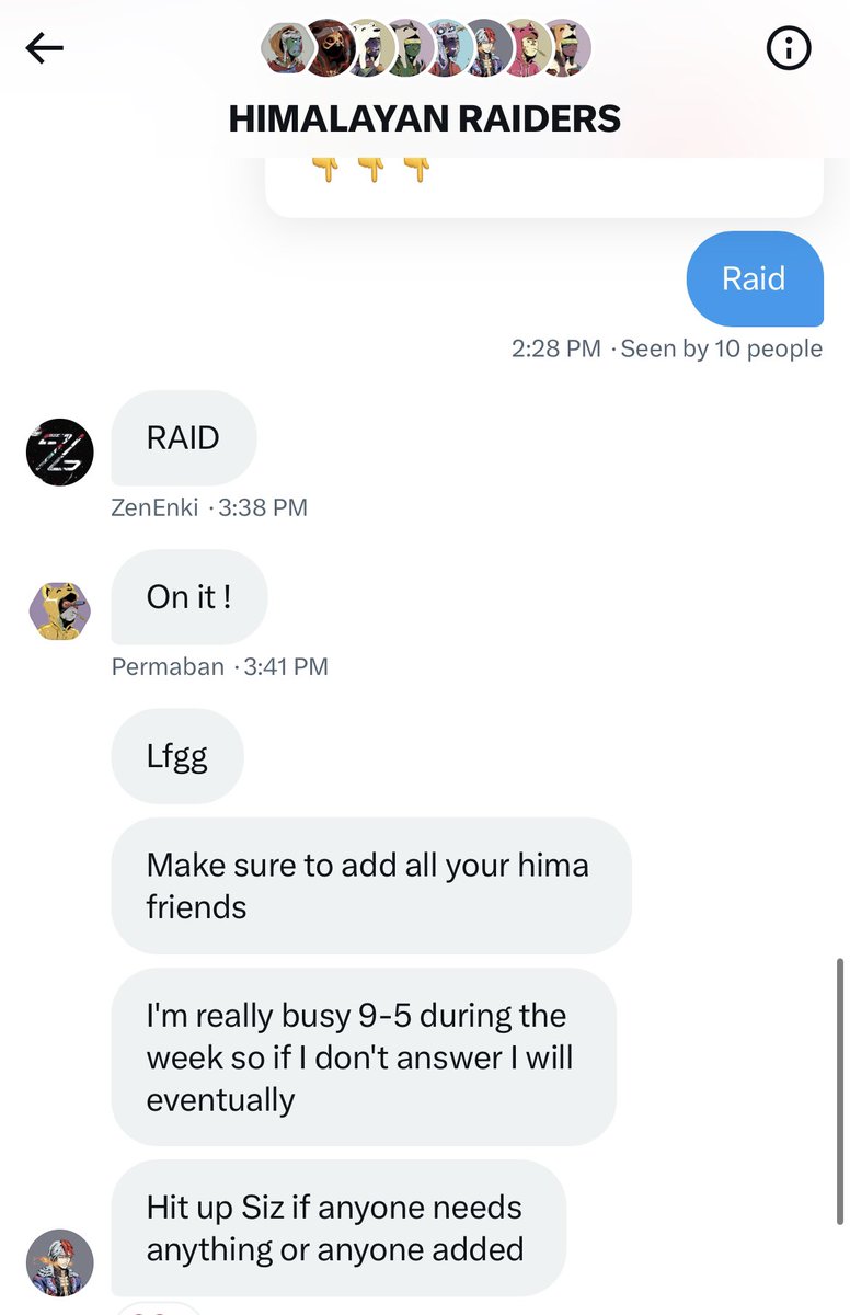 WareHouse_Ronny's tweet photo. This how it goes down in #HimaNation #RaidChat and it the Twitter community chat join us if haven’t already some of livest ppl and the best vibe in here #HimaNation #StandStrong https://t.co/X65UTCDrBA