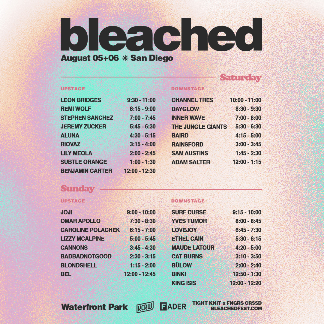 Tomorrow is the day ✨

Last Chances for Weekend + Single Day Passes @ BleachedFest.com
August 5 + 6 | Waterfront Park, San Diego | Craft Food &amp; Beer | 18+
