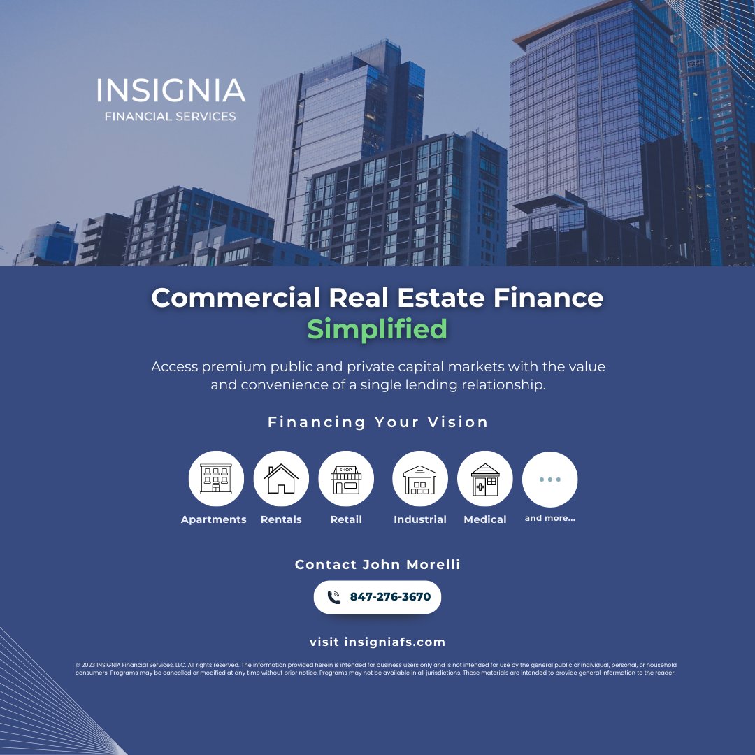 minimize exposure to volatility and optimize negotiation capabilities with a trusted and tested capital partner who will ensure the best possible outcome for your unique #capital needs.

#cre #realestateinvesting #commercialrealestate #bridgeloans #constructionloans #multifamily