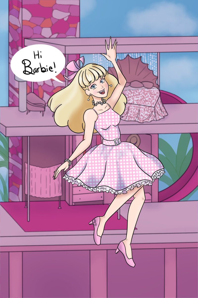 _EriArts's tweet photo. Saw the #BarbieMovie and wanted to draw a pic of #Barbie 💕

#art #digital #BarbieTheMovie https://t.co/wP9NcihHle