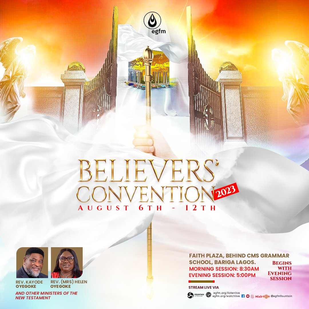 EGFMfountain's tweet photo. At #BECON23, God has sent His ministering spirits to give us great and unimaginable tidings, and Our Lord Jesus Christ Himself will be present to give us increase as His servants plant and establish us in the Truth of God's Word.

Visit https://t.co/nMPmSeFDds to register. https://t.co/2hqKgABZro
